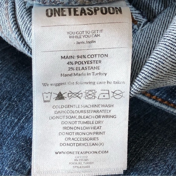 One Teaspoon Jeans Super High Waist Freebirds ll 28 NWT - Picture 13 of 15